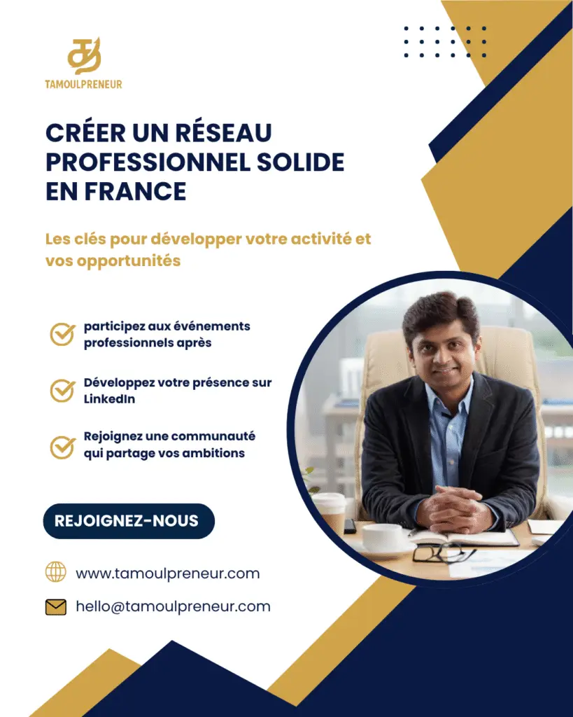 réseau professionnel entrepreneur tamoul france